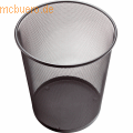 Helit - Papierkorb Mesh Metall 15l schwarz