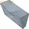 Helit - Wandhalter A4+A5/A6 grau transparent