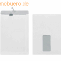 Herlitz - Versandtaschen C5 Haftklebung mit Fenster VE=25 Stück weiß 90g/qm
