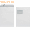 Herlitz - Versandtaschen C4 Haftklebung mit Fenster VE=25 Stück weiß 90g/qm