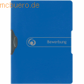 Herlitz - Bewerbungsmappe Express-Clip A4 PP Bewerbung blau to go