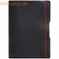 Herlitz - Notizheft my.book flex PP A4 2x40 Blatt liniert/kariert schwarz
