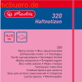 Herlitz - Haftnotizen 75x75mm VE=400 Blatt intensivfarben (pink, gelb, grün, orange)