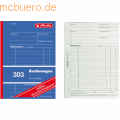 Herlitz - Formularbuch Rechnung A6 303 2x40 Blatt selbstdurchschreibend