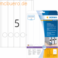 HERMA - Ordneretiketten weiß Movables/ablösbar 38x297mm Special A4 VE=125