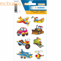 HERMA - Sticker Fahrzeuge mit lustigen Wackelaugen