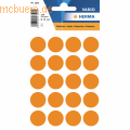 HERMA - Vielzweck-Etiketten 19mm leuchtorange VE=100 Stück