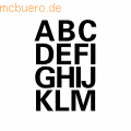 HERMA - Buchstaben 25mm A-Z selbstklebend wetterfest Folie schwarz VE=2 Blatt