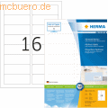 HERMA - Etiketten weiß 88,9x33,8mm Premium A4 VE=1600 Stück