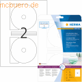 HERMA - CD-Etiketten weiß Maxi Durchmesser 116mm Special A4 Inkjet 50 Stück