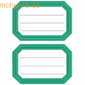 HERMA - Buchetiketten 82x55mm grüner Rand liniert VE=6 Blatt