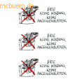 HERMA - Hinweisetiketten 'Keine Werbung Anzeigenblätter' wetterfest VE=1 Blatt