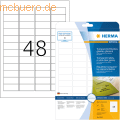 HERMA - Etiketten 45,7x21,2 mm transparent klar Folie glänzend 1200 Stück