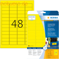 HERMA - Signal-Etiketten 45,7x21,2 mm gelb stark haftend Folie matt wetterfest 1200 Stück