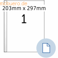 HERMA - Etiketten A4 Papier weiß 203x297mm 500 Blatt/500 Etiketten