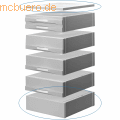 Jalema - Schubladen-Zubehör Set mit 1 Sockel- und 1 Deckplatte grau