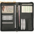 Alassio - Reiseorganizer RFID Document Safe 22,5x13x3cm Leder schwarz