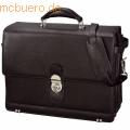 Alassio - Aktentasche Monza 38x30x16cm Leder schwarz