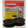Kores - Farbband DIN Doppelspule 13mm/10m Seide schwarz