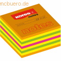 Kores - Haftnotizwürfel 75x75mm 5-farbig neon