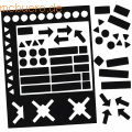 Legamaster - Magnetsymbole 20mm Set mit 30 Symbolen schwarz