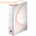 Esselte - Archiv-Schachtel Wellpappe 80mm weiß