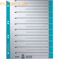Leitz - Trennblätter A4 Taben farbig hellblau 230g/qm VE=25 Stück