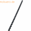 Leitz - Plastikbinderücken A4 21 Ringe 8mm schwarz VE=100 Stück