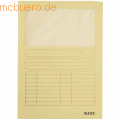 Leitz - Sichtmappe DIN A4 oben/rechts offen gelb