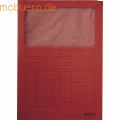 Leitz - Sichtmappe DIN A4 oben/rechts offen rot