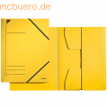 Leitz - Eckspannermappe A4 mit 3 Klappen für ca. 250 Blatt gelb