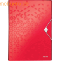 Leitz - Projektmappe Wow A4 PP 6 Fächer rot