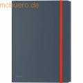 Leitz - Eckspannermappe Cosy A4 PP mit Tasche grau