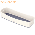 Leitz - Aufbewahrungsschale MyBox länglich ABS weiß/grau