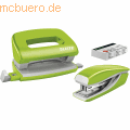 Leitz - Schreibtisch-Set Mini Nexxt Wow Locher/Heftgerät 5060/5528 grün