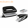 Leitz - Schreibtisch-Set Mini Nexxt Wow Locher/Heftgerät 5060/5528 schwarz