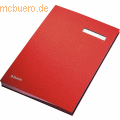 Esselte - Unterschriftsmappe A4 PP 20 Fächer rot