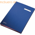 Esselte - Unterschriftsmappe A4 PP 20 Fächer blau