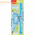 Maped - Zeichenset Flex 3-teilig 4 Funktionen farbig sortiert Blister