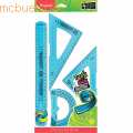 Maped - Zeichenset Twist'n Flex 4-teilig (Lineal 30 cm) farbig sortiert Blister