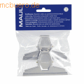 Maul - Brief-Klemmer vernickelt Breite 95mm Klemmweite 25mm VE=2 Stück