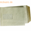 k.A. - Versandtaschen C5 90g/qm Fenster gummiert braun VE=500 Stück