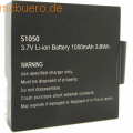 Easypix - Akku für Easypix GoXtreme BlackHawk Li-Ion 3,7 Volt 1050 mAh schwarz