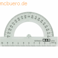 M+R - Halbkreis-Winkelmesser 10cm glasklar