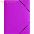 Pagna - Gummizugmappe Lucy Colours Trend A3 PP mit 3 Klappen transluzent dunkelrosa