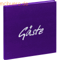 Pagna - Gästebuch 24,5x24,5cm 180 Seiten violett