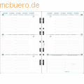 Quo Vadis - Kalender-Einlage Exatime 21 14,2x21cm 1 Woche/2 Seiten waagrecht 2023