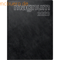 Rido - Buchkalender magnum 18,3x24cm 1 Woche/2 Seiten Kunststoff Catana schwarz 2023