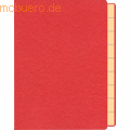 RNK - Briefmarkenmappe A5 rot 10 Fächer