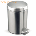 Rocada - Tret-Abfalleimer Glanzstahl silber 12 Liter
